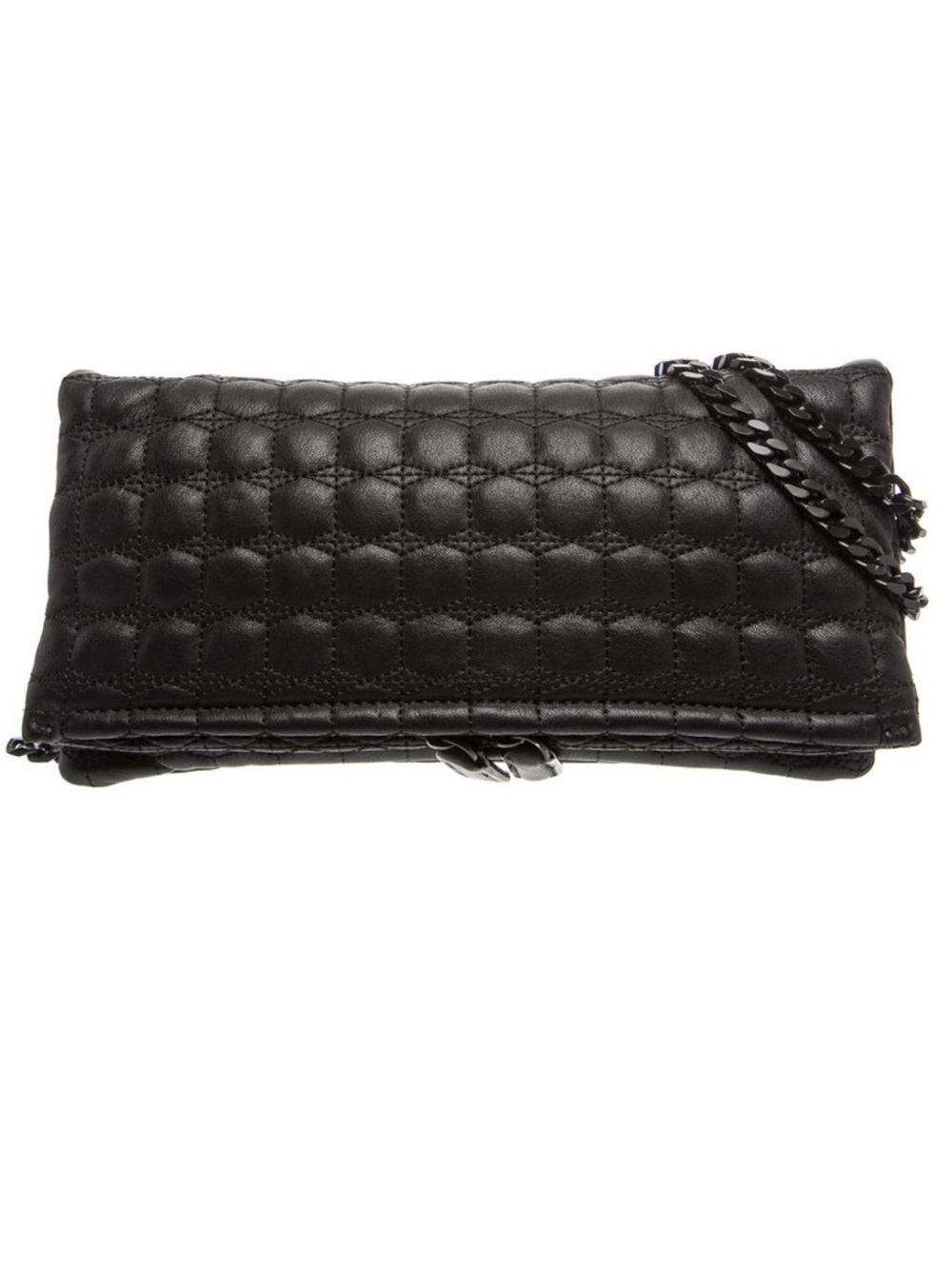 IRO Black Leather Clutch | Timeless Designer Evening Bag